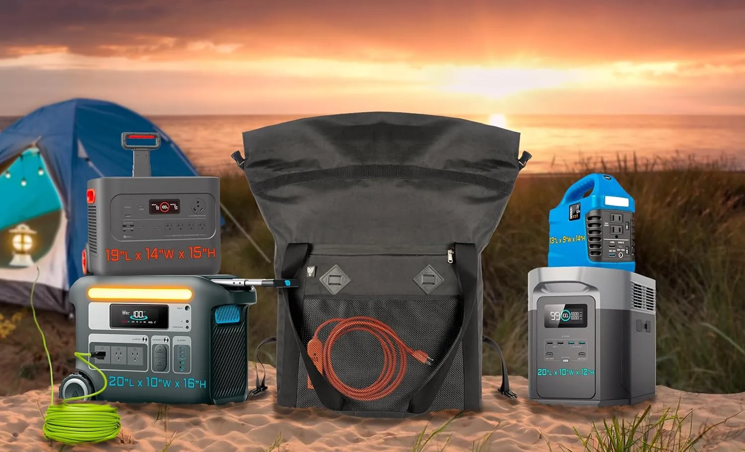 ~ G CUB 50 Faraday Bag for Small to Medium Generators and Electronics ~ Protects Against EMP/CME/EMF/RF ~ Diamond Form Farday Lined Interior ~ Coyote Brown