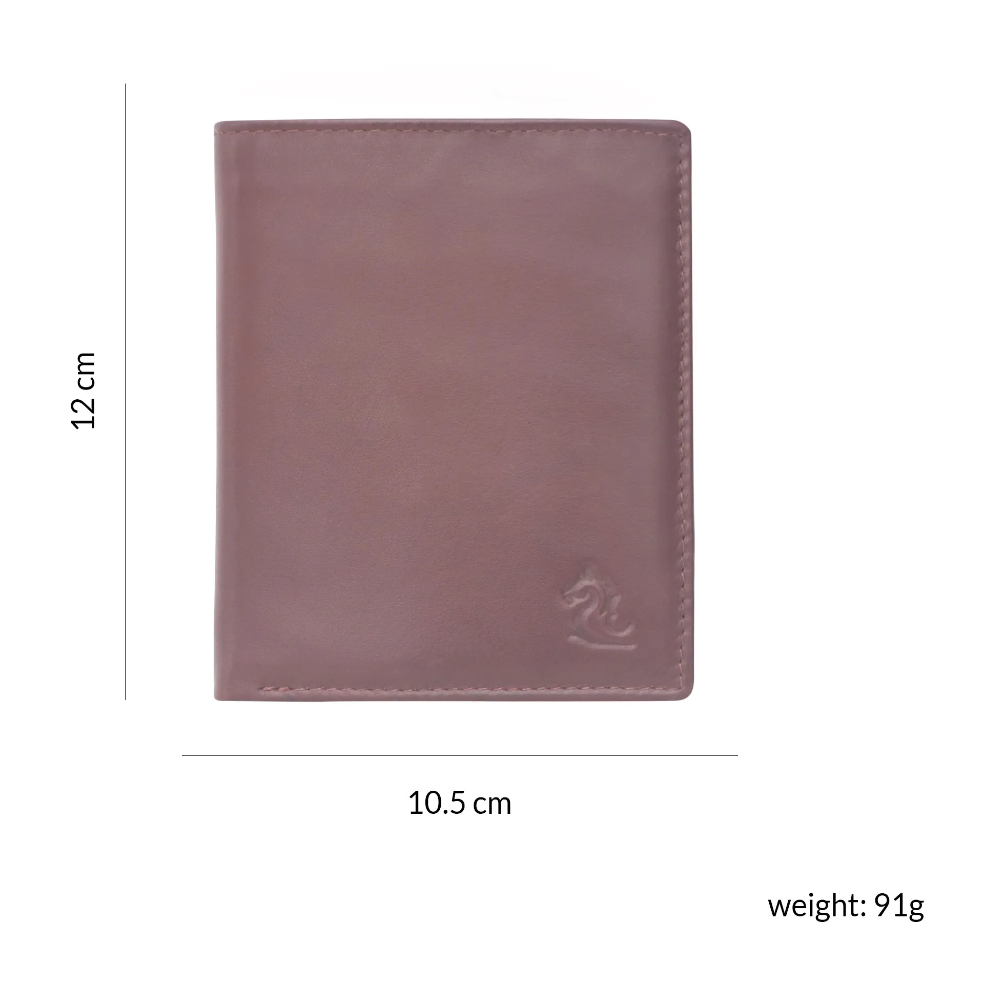 10027 Tan Vertical Bifold Wallet