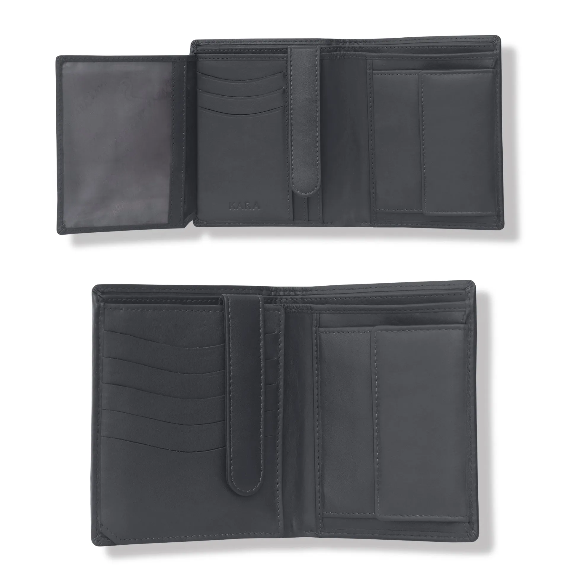 10027 Tan Vertical Bifold Wallet