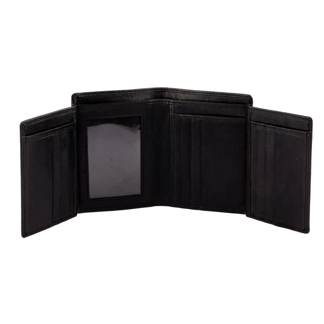10094 Black Trifold Wallet