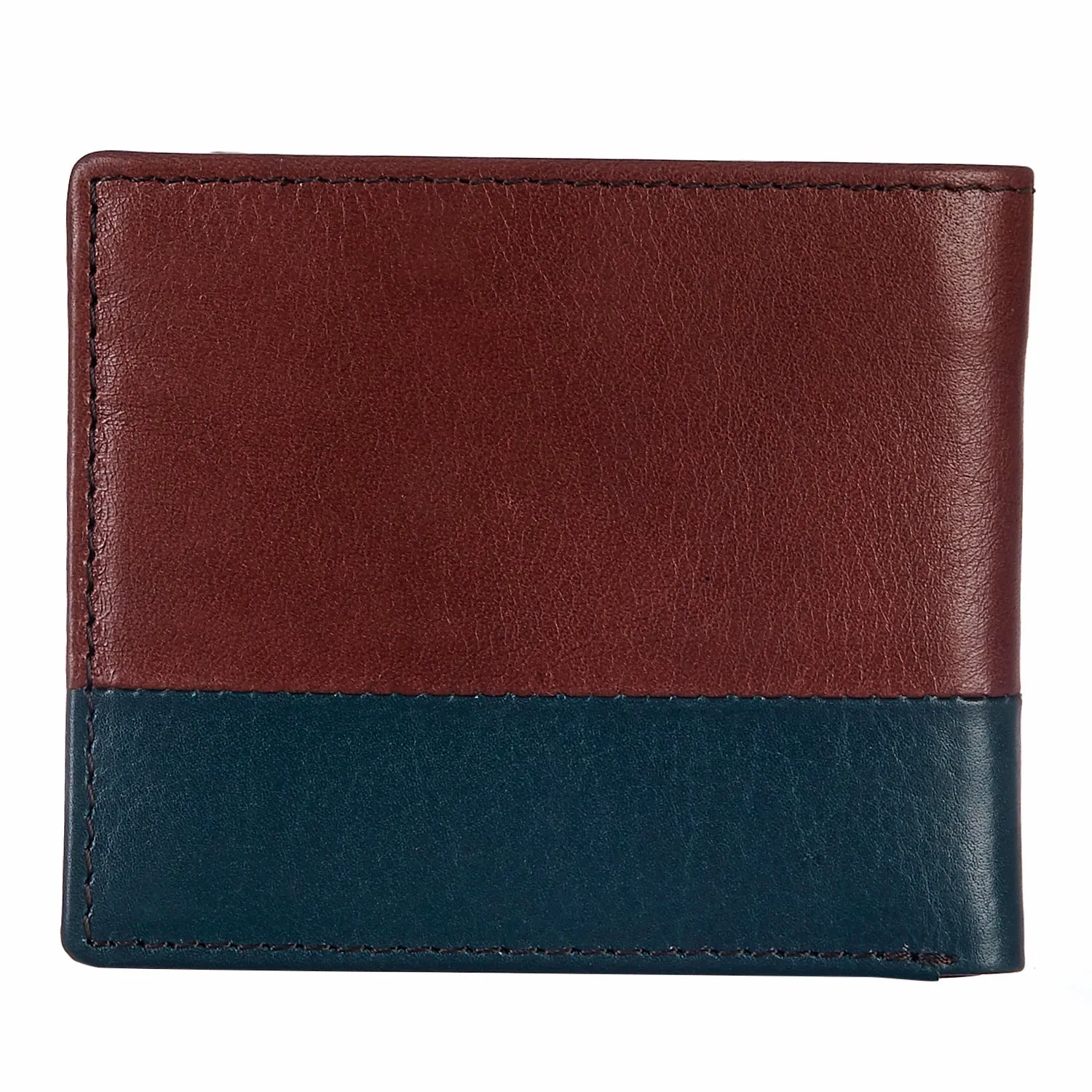 10109 Tan & Green Bifold Wallet