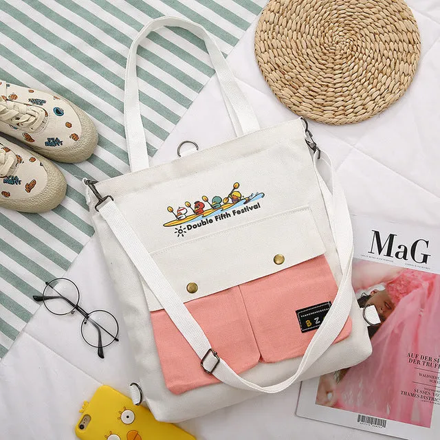 2020  Cartoon Printing Canvas Bags
