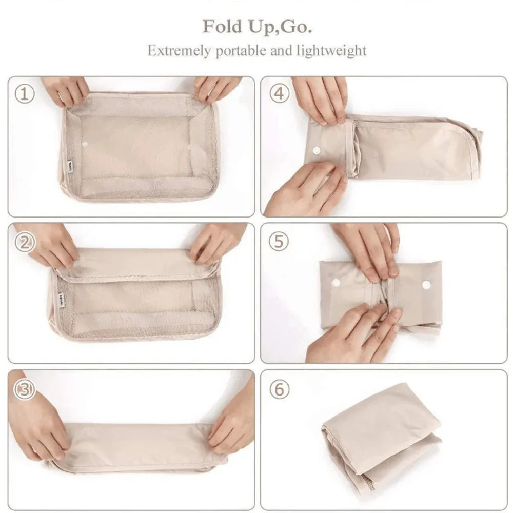 8PCS Travel Luggage Organizers Set:High-Quality Material: Made from durable, waterproof cloth, these organizer bags protect your belongings from moisture and wear.