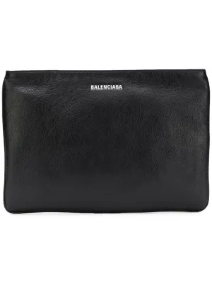 Balenciaga Logo Explorer Zip Pouch