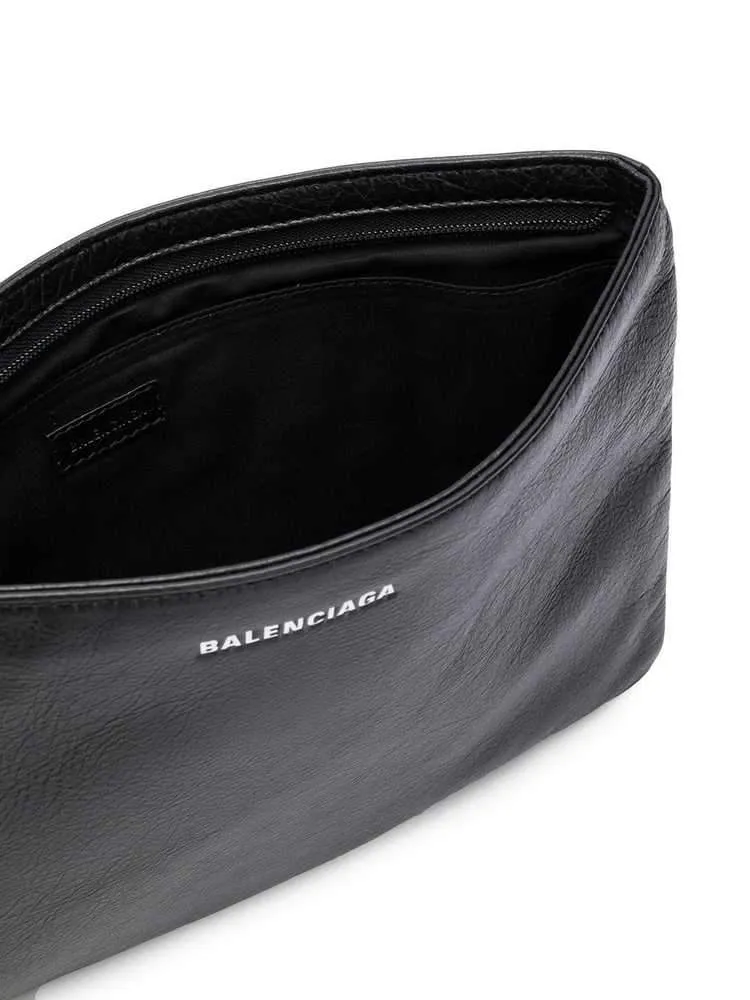 Balenciaga Logo Explorer Zip Pouch