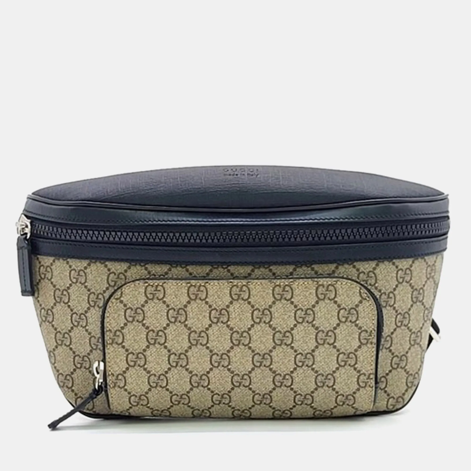 Beige & Black belt bag