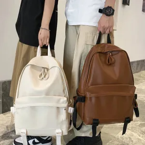 binfenxie Large Backpack Women Leather Rucksack Women's Knapsack Travel Backpacks Shoulder School Bags for Teenage Girls Mochila Back Pack
