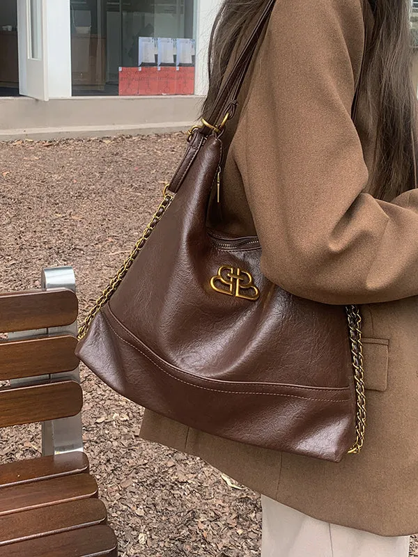 Chains Zipper Handbags