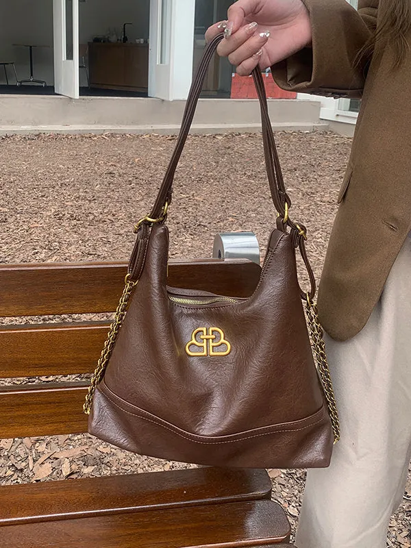 Chains Zipper Handbags