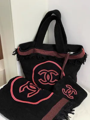 Chanel 22S Tote with Blanket Black Tote Bag