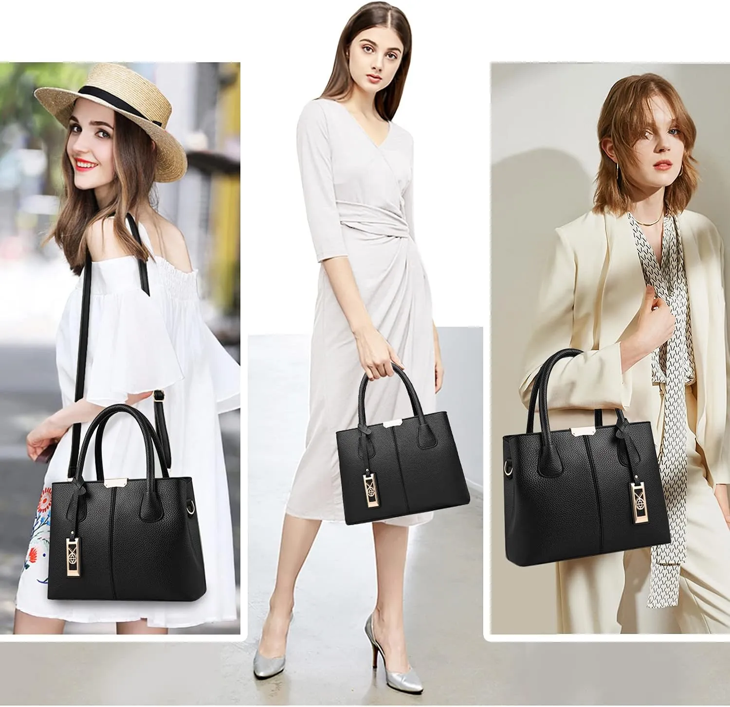 CHICAROUSAL Purses and Handbags for Women Leather Crossbody Bags Women's Tote Shoulder Bag