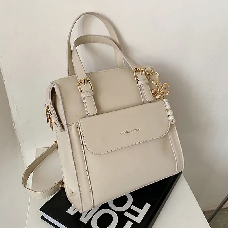 Christmas Gift 2021 Spring Women Fashion Backpack Female High Quality Soft Leather Book School Bags For Teenage Girls Travel Rucksacks