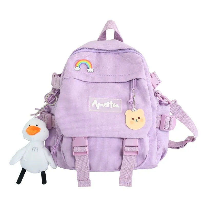 Christmas Gift Korean Style Waterproof Canvas Small Mini Backpack For Women Fashion Travel Backpack School Bag For Tennage Girl Shoulder Bag
