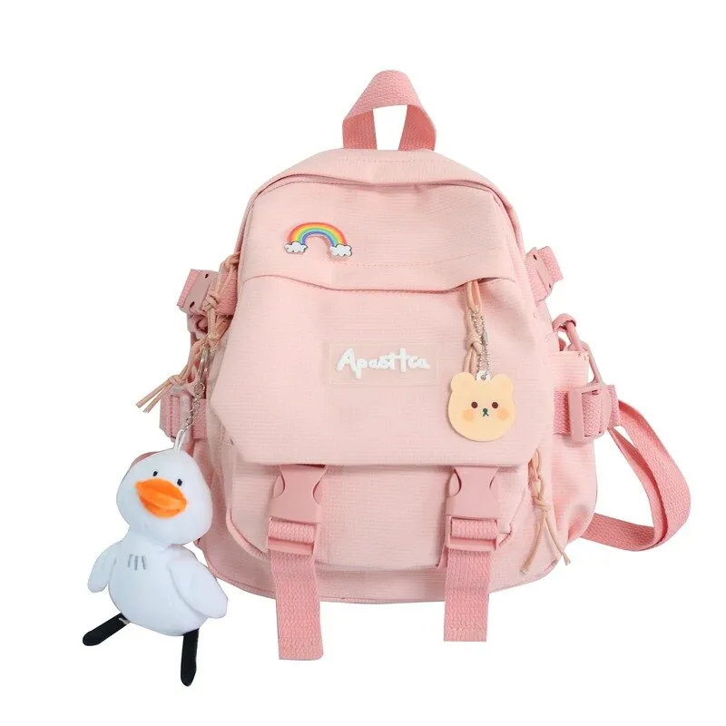 Christmas Gift Korean Style Waterproof Canvas Small Mini Backpack For Women Fashion Travel Backpack School Bag For Tennage Girl Shoulder Bag