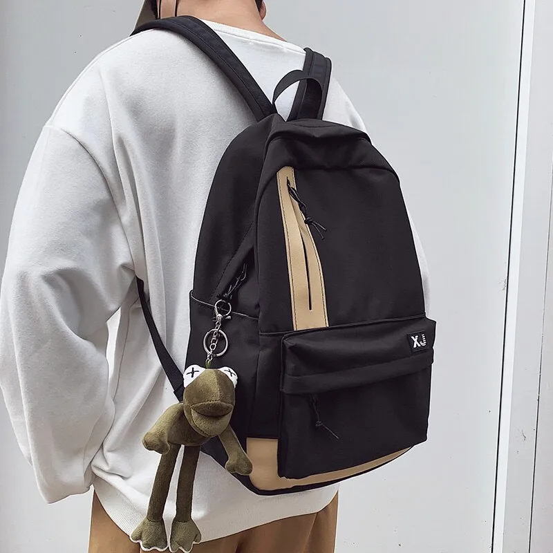 Christmas Gift Multi-pocket waterproof nylon backpack unisex portable travel bag high school student class school bag fashion small backpack