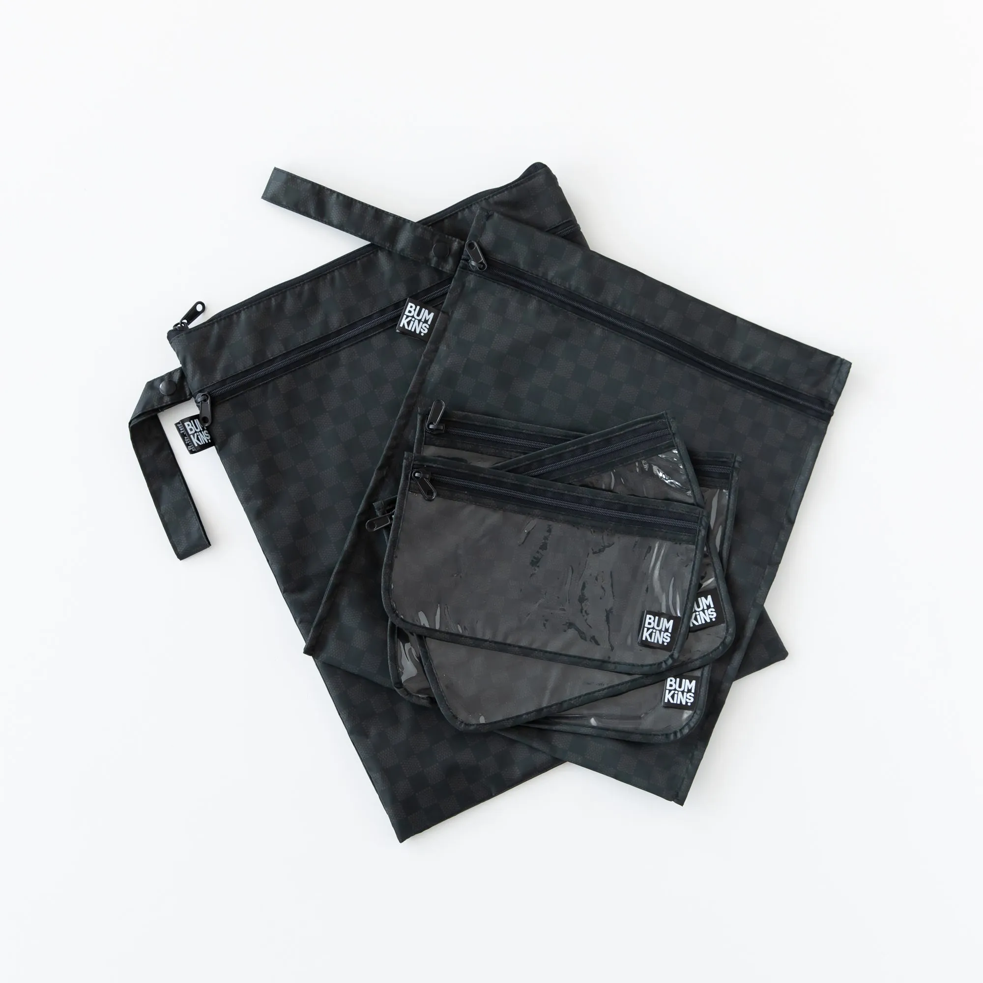 Clear Travel Bag 3 Pack: Rich Black