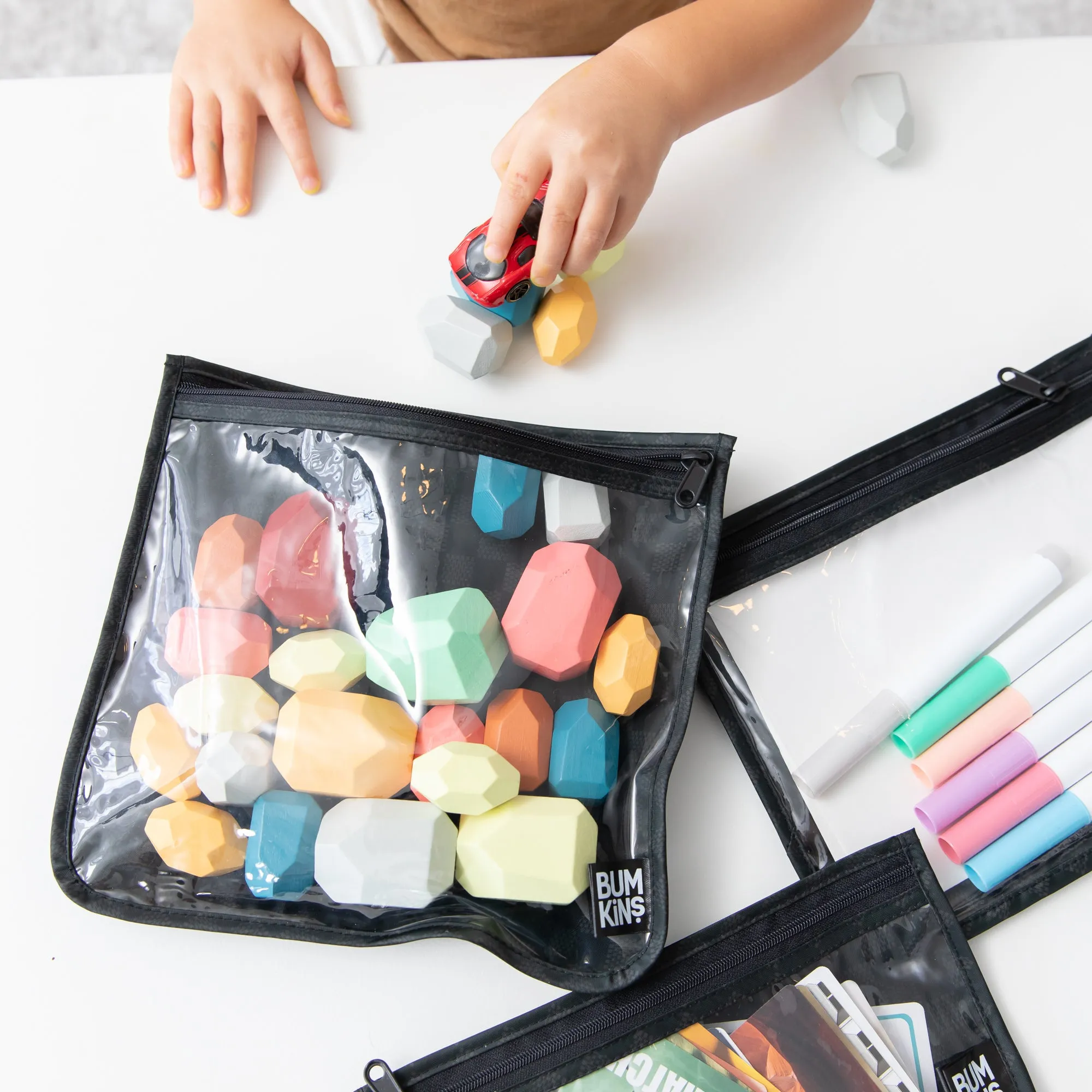 Clear Travel Bag 3 Pack: Rich Black