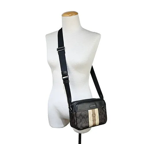 Coach C9965 Graham Crossbody In Blocked Signature Canvas With Varsity Stripe Mahogany Multi