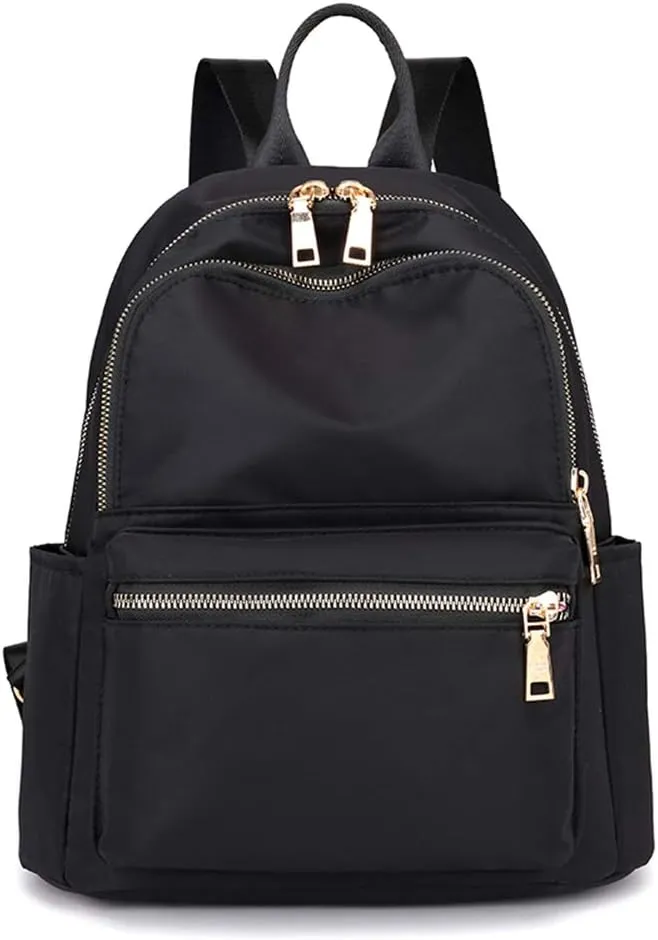 Collsants Small Backpack for Women Mini Backpack Small Backpack Purse Nylon Day Packs Fashion Backpacks(black)