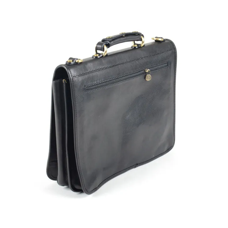 Delamore Casale Brown Leather Messenger Plus