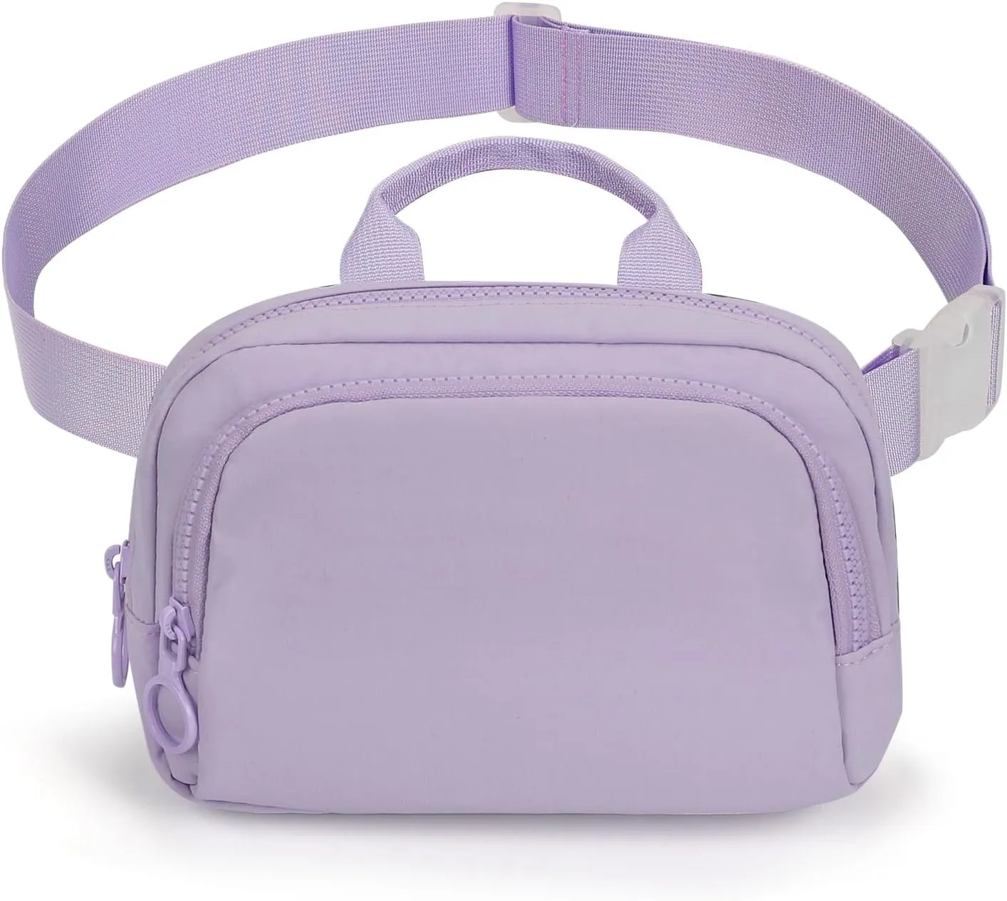 Fanny Pack for Women:Crossbody Bag with Two Separate Pockets,Adults Girls Teens Belt Bag Waist Pouch Adjustable Strap 31"-49"