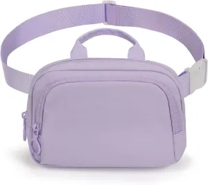 Fanny Pack for Women:Crossbody Bag with Two Separate Pockets,Adults Girls Teens Belt Bag Waist Pouch Adjustable Strap 31"-49"