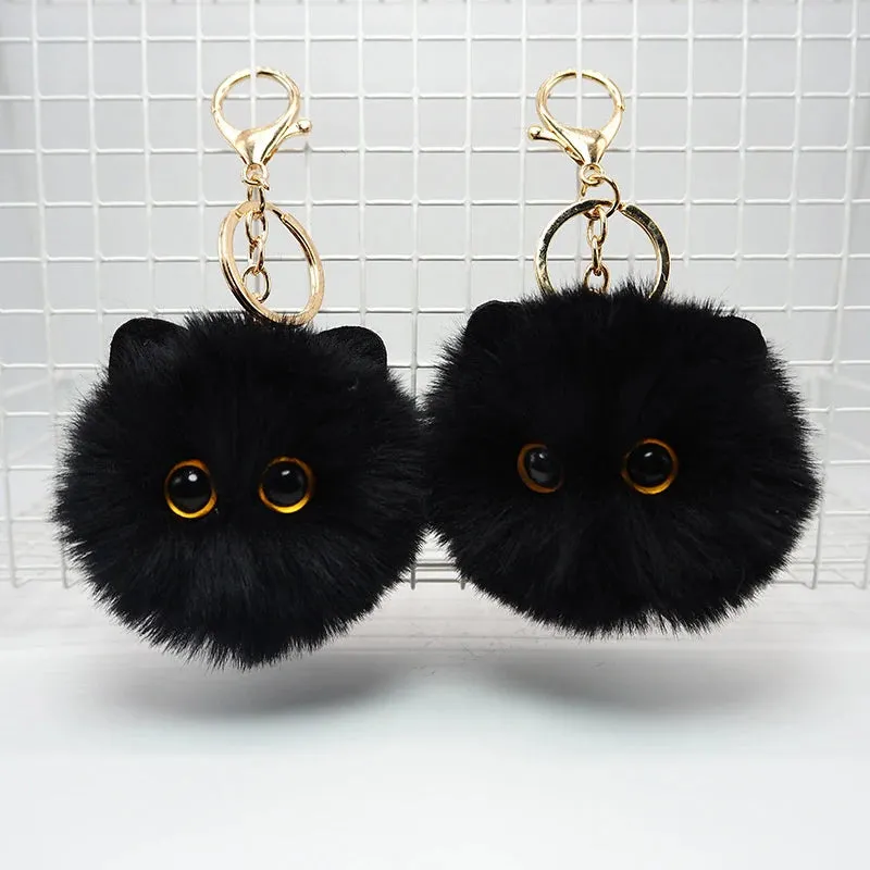 Fashion Cute Plush Cat Keychain Pendant Cartoon Doll Toy Keyring for Kids Adults Bag Ornament Accessories Gifts
