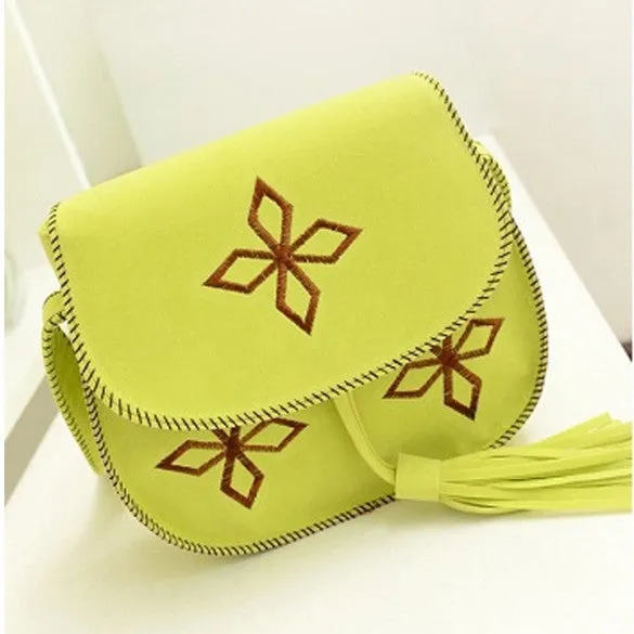 Fashion Women's Tassel Suede Fringe Shoulder Messenger Handbag Cross Body Bag