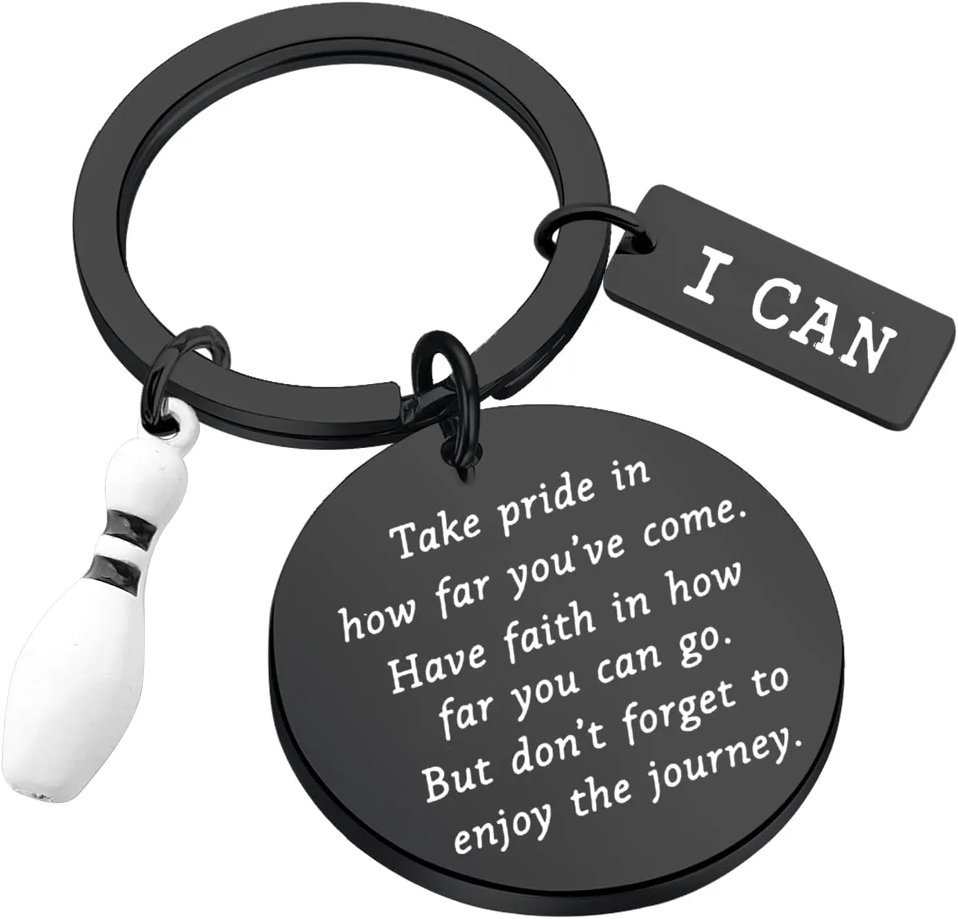 FUSTMW Bowling Ball Keychain - Bowling Team Gifts for Lovers