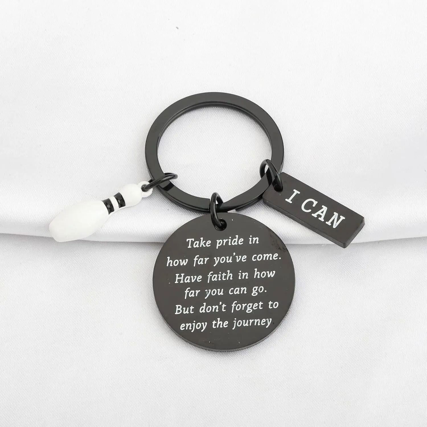 FUSTMW Bowling Ball Keychain - Bowling Team Gifts for Lovers