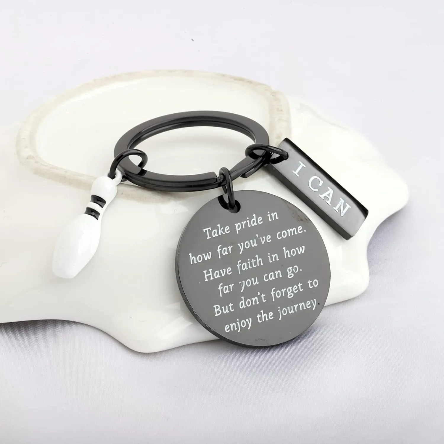 FUSTMW Bowling Ball Keychain - Bowling Team Gifts for Lovers