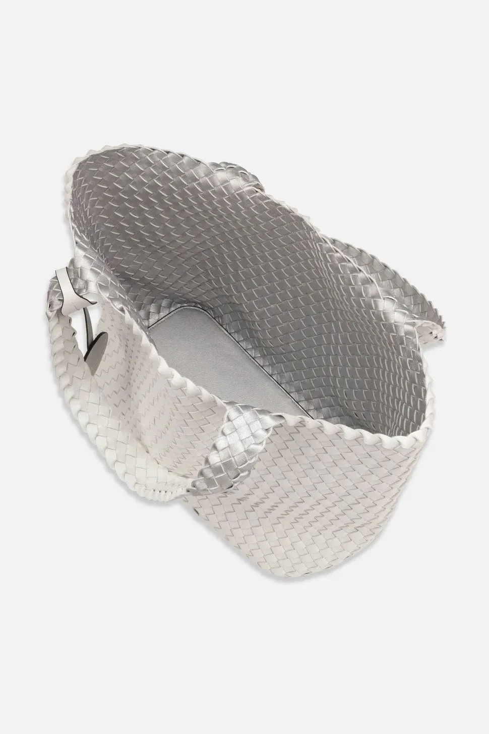 ILSE JASOBSEN Tote Bag WHITE SILVER