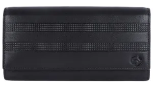 Ladies leather clutch 93711 (Black)