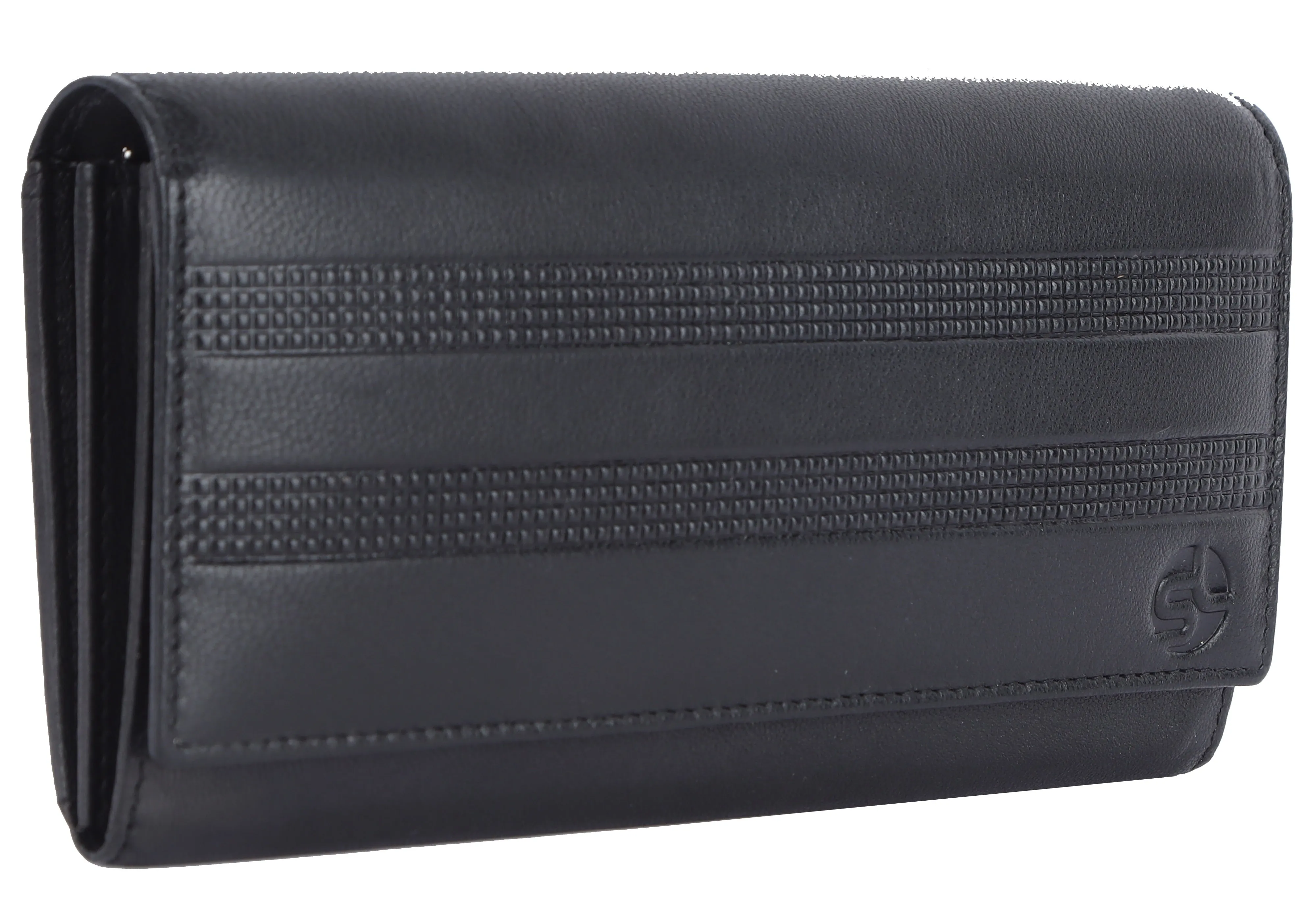 Ladies leather clutch 93711 (Black)
