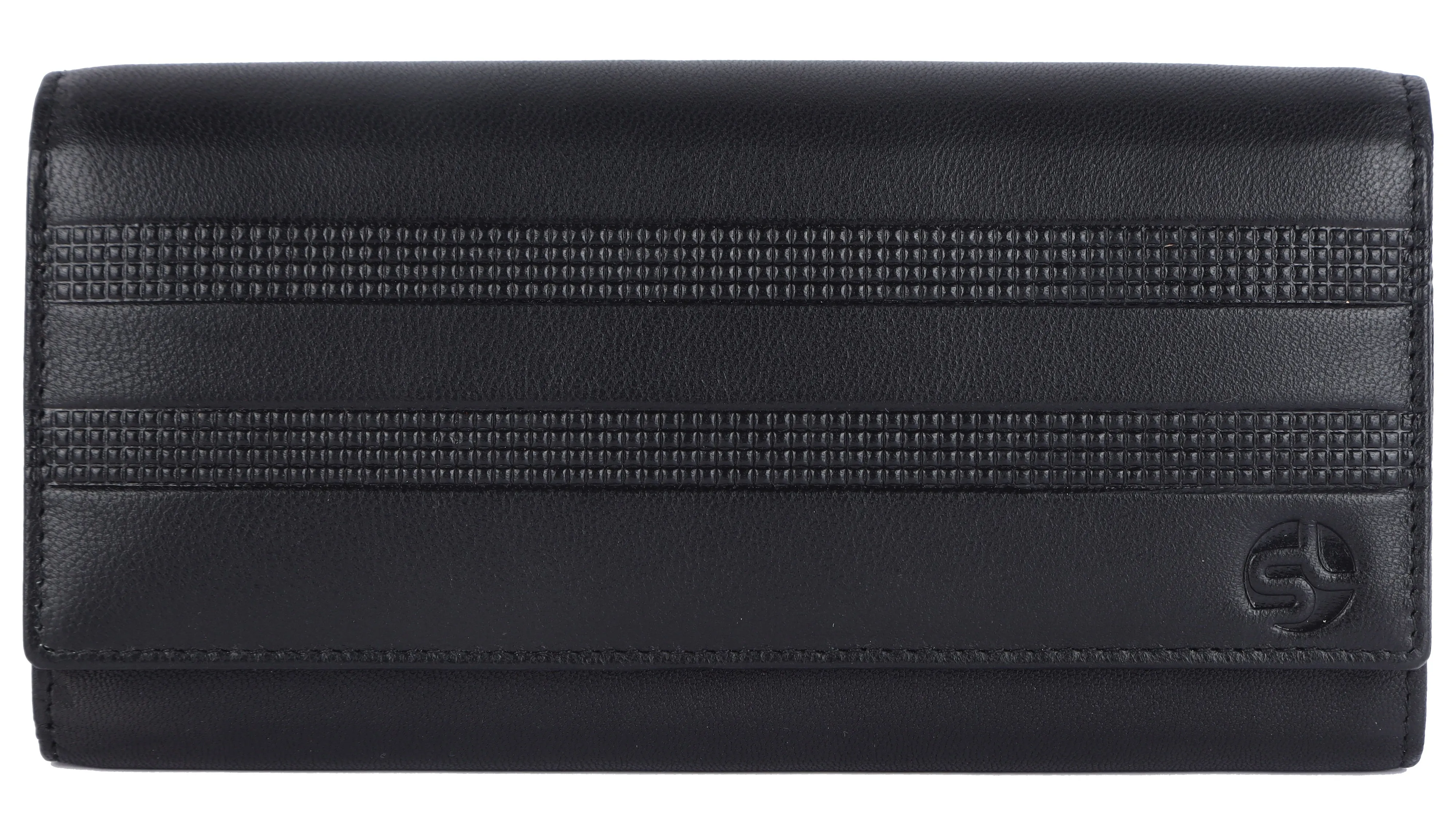 Ladies leather clutch 93711 (Black)