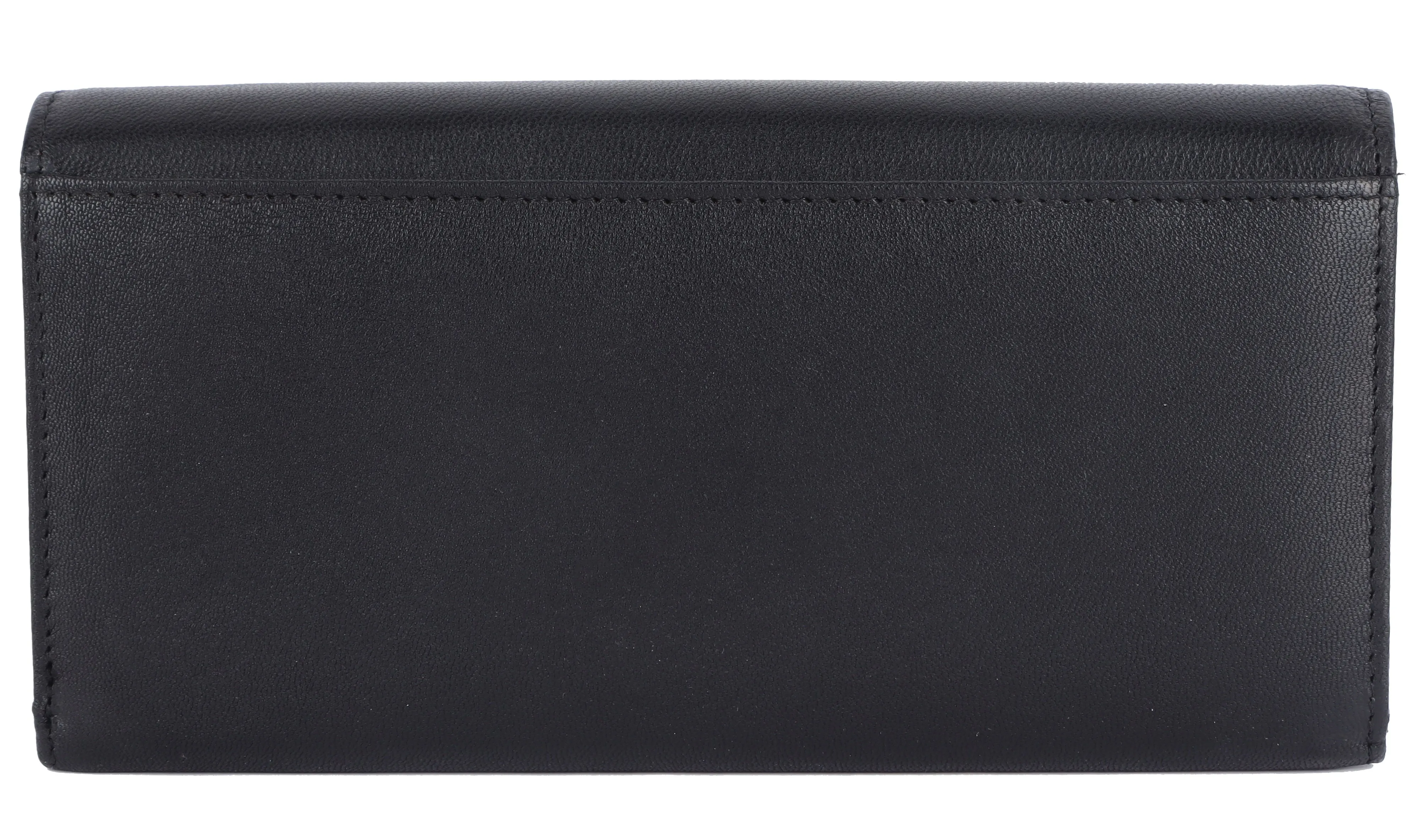 Ladies leather clutch 93711 (Black)