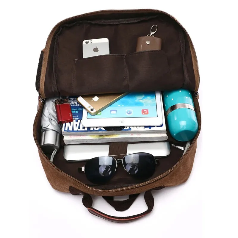 Laptop Backpack Rucksack Canvas School Bag Travel Backpacks for Teenage Bagpack Computer Knapsack Bags Computer Bag
