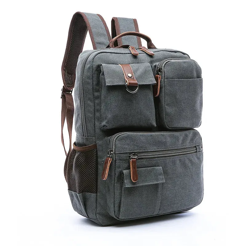 Laptop Backpack Rucksack Canvas School Bag Travel Backpacks for Teenage Bagpack Computer Knapsack Bags Computer Bag