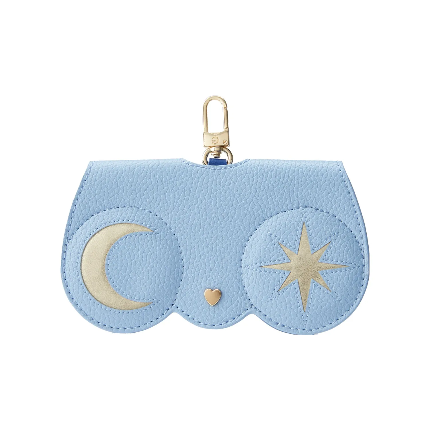 Leather Sunglasses Case Suncover in Blue