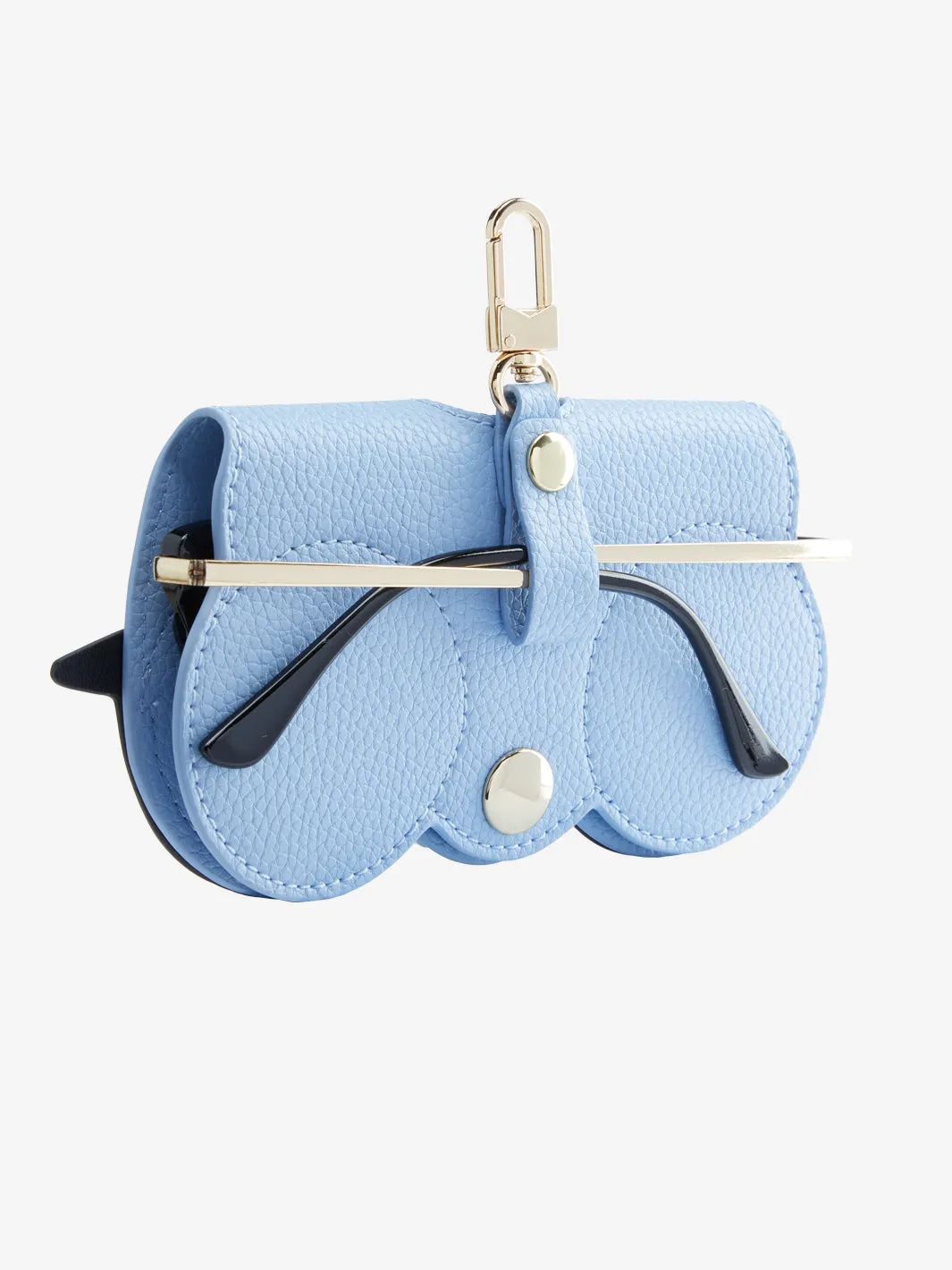Leather Sunglasses Case Suncover in Blue