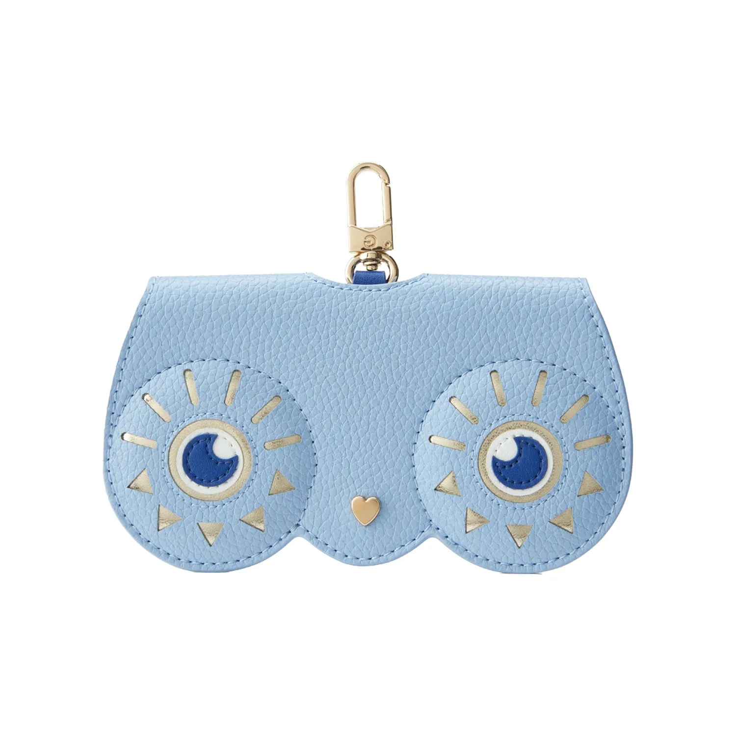 Leather Sunglasses Case Suncover in Blue