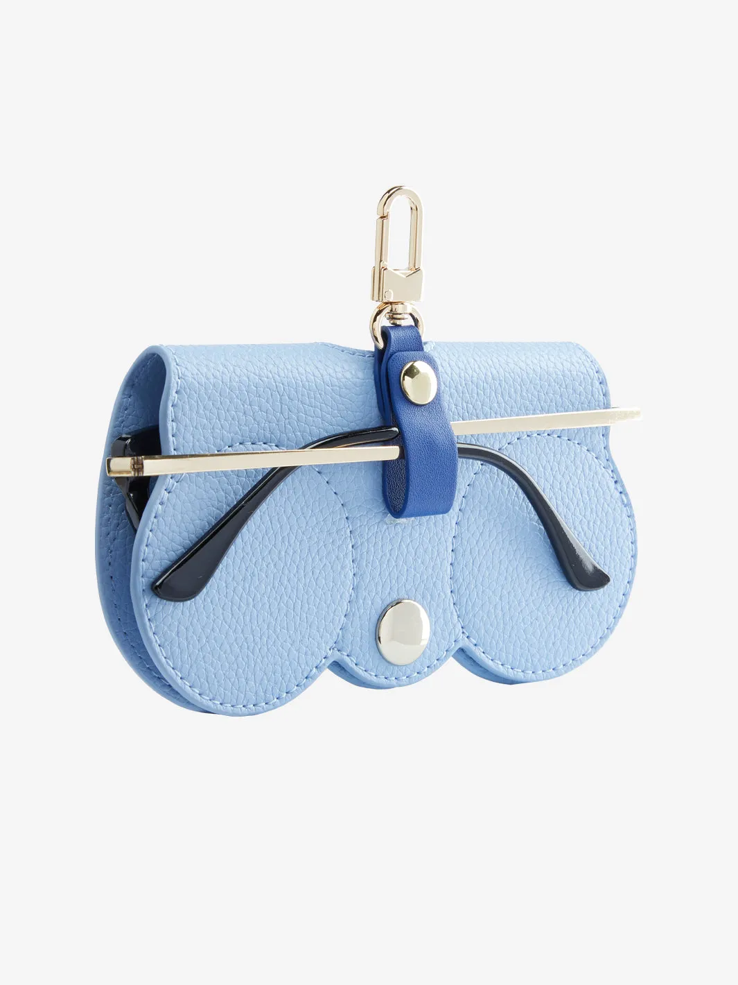 Leather Sunglasses Case Suncover in Blue