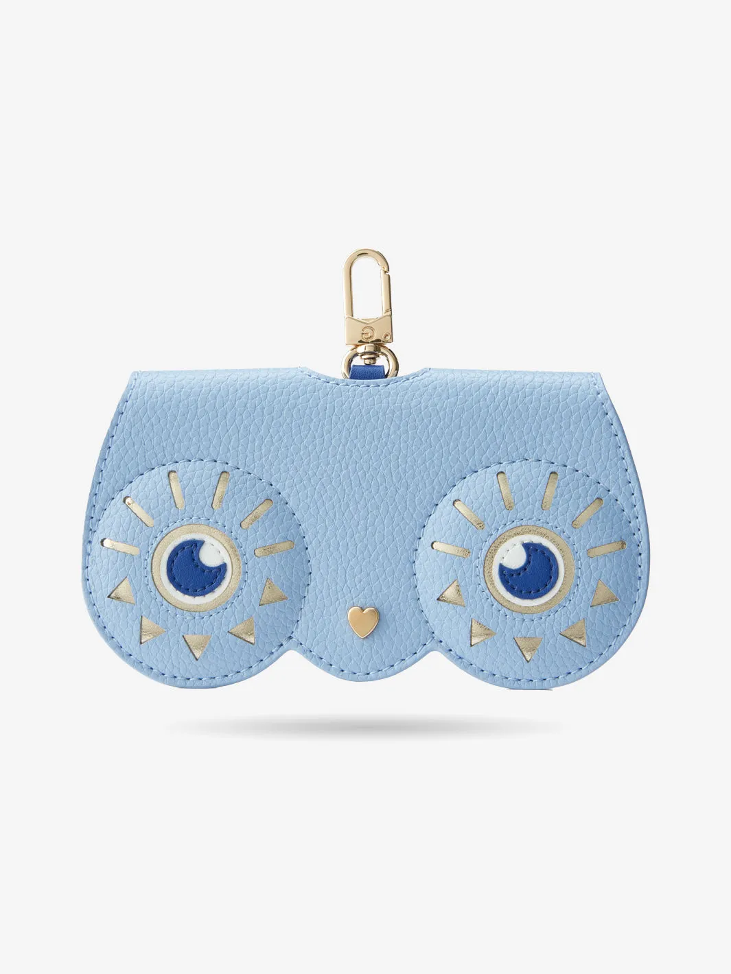 Leather Sunglasses Case Suncover in Blue