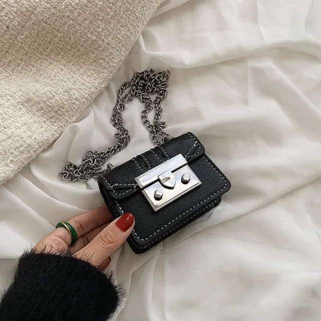 Lety Women's Super Mini Leather Chain Handbags