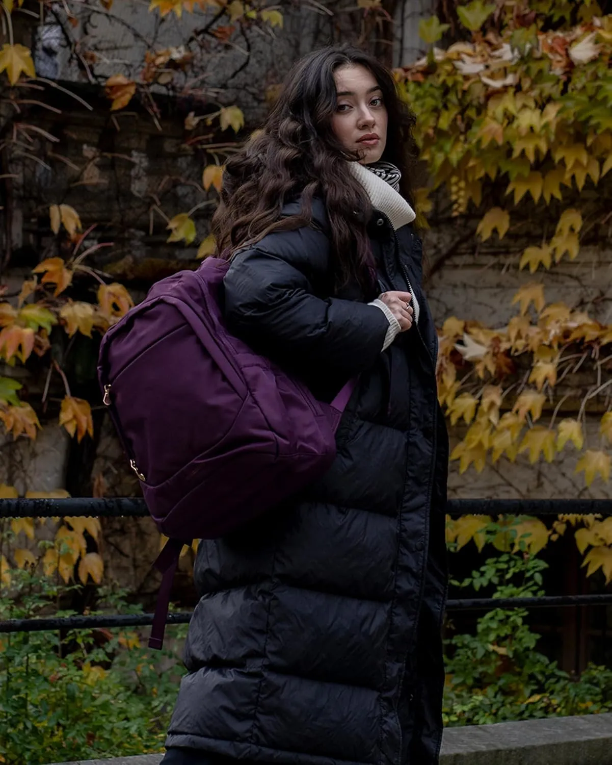 LIGHT FLIGHT Travel Backpacks Laptop Backpack for Women 15.6 inches Computer Bags for Work Travel College, Gifts for Women, Purple