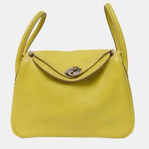 Lime Swift Leather Lindy 26 Bag