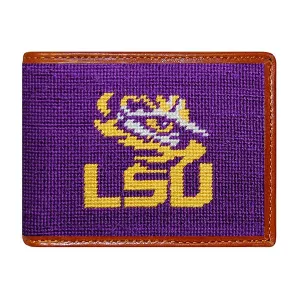 LSU Needlepoint Bi-Fold Wallet