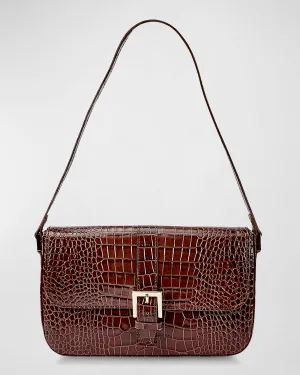 Margot Mock-Croc Shoulder Bag