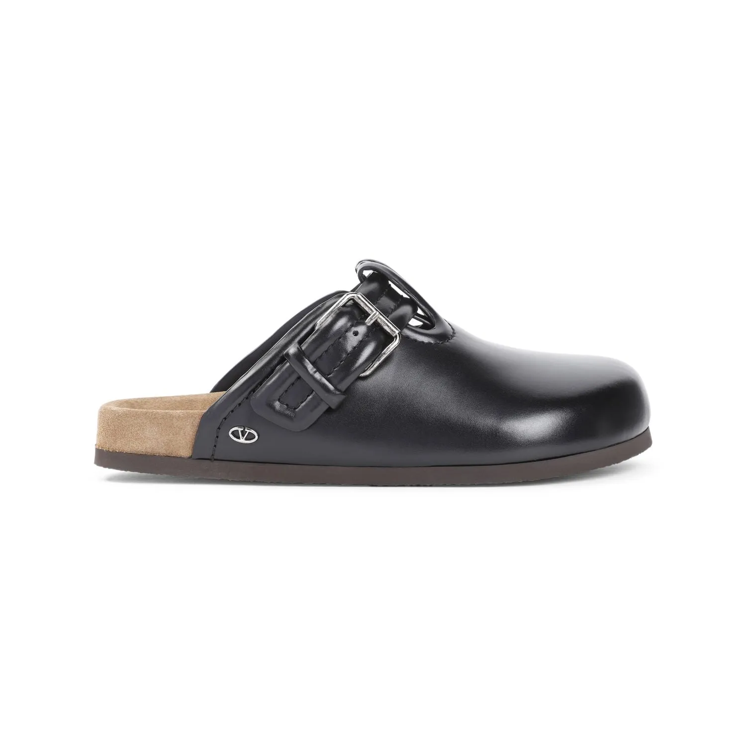 Men's Calf Leather Mules in Black | Size 42 | 5Y2S0I34JTB