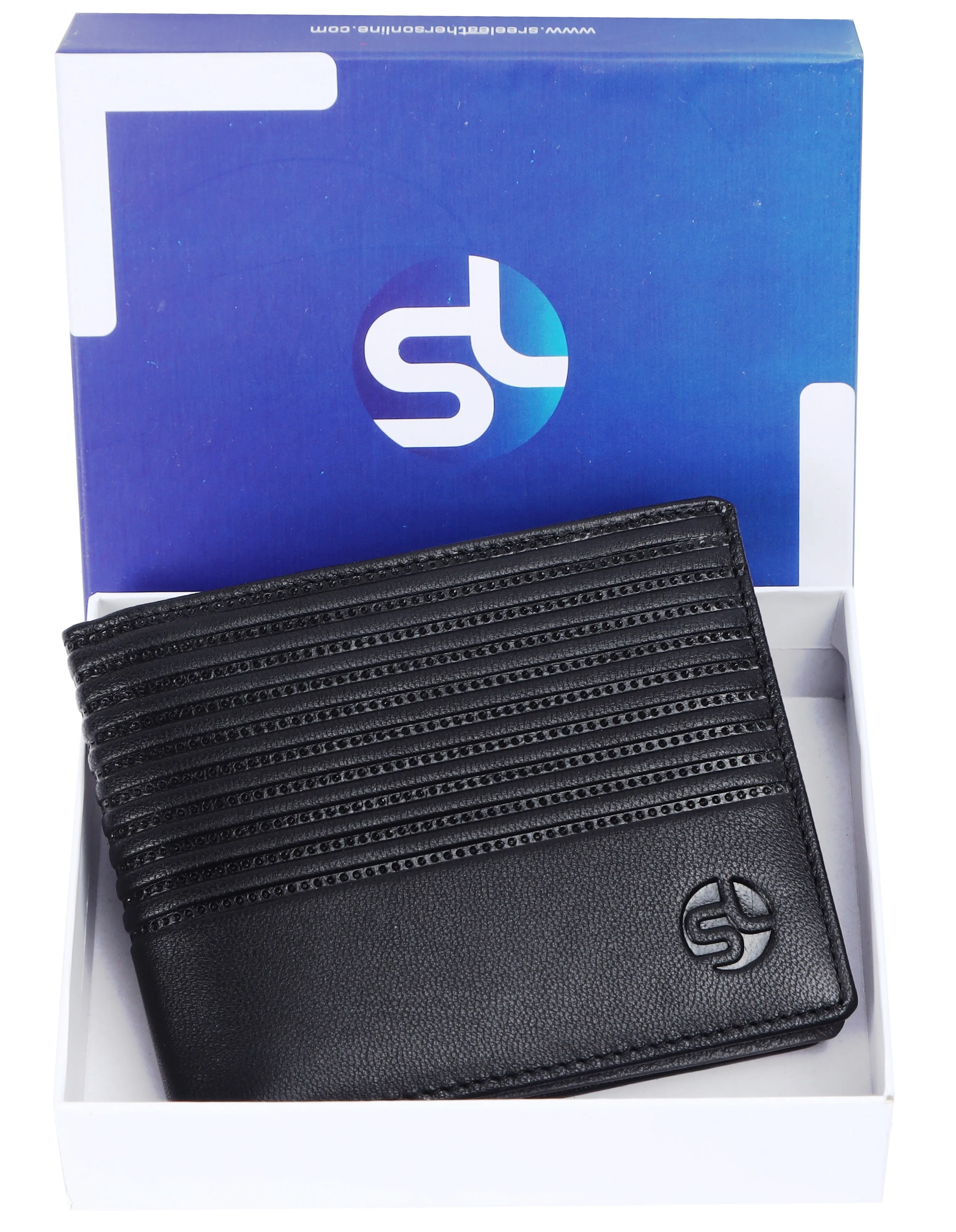 MENS LEATHER WALLET (RFID) 93701 (BLACK)